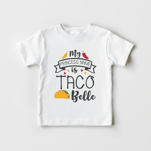 Taco Belle Kids Shirt - Funny Mexican Food Toddler Shirt