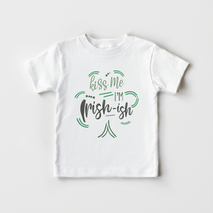 Kiss Me I'm Irish Kids Shirt - Funny St Patricks Day Toddler Shirt