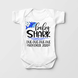 Personalized Baby Shark Baby Onesie - Cute