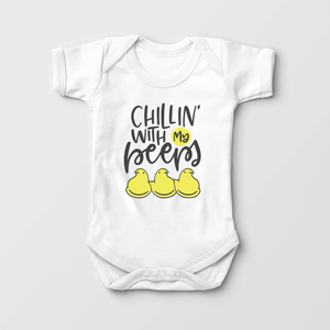 Chillin With My Peeps - Cute Easter Baby Onesie