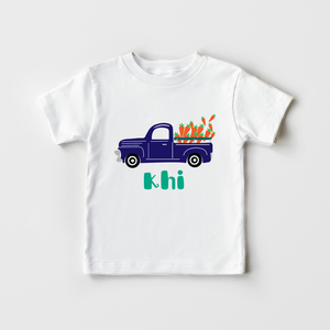 Personalized Easter Carrot Truck Toddler Shirt - Cute