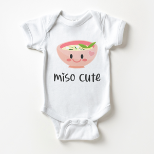 Miso Cute Girl Onesie - Pink Miso Cute Baby Onesie
