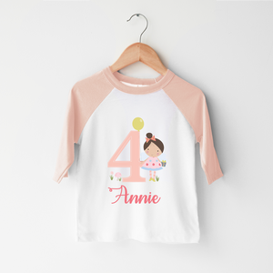 Personalized Fourth Birthday Fairy Toddler Shirt - Cute