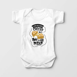 I Know This Sounds Cheezy But You Make Me Melt Onesie - Cute Valentines Day Baby Onesie