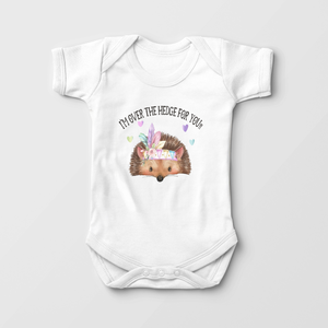 I'm Over The Hedge For You Onesie - Hedgehog Baby Girl Onesie