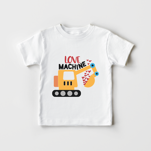 Love Machine Tractor Shirt - Valentines Tractor Love Machine Toddler Shirt