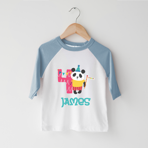 Personalized Fourth Birthday Zoo Animals Toddler Shirt
