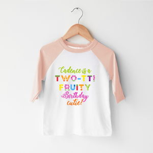 Personalized Two-Tti Fruity Toddler Shirt - Cute