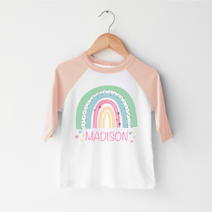 Personalized Rainbow Toddler Shirt - Cute