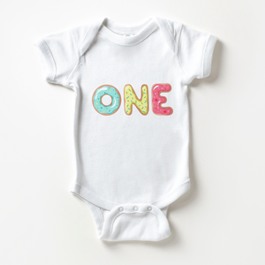 Personalized First Birthday Donut Toddler Shirt