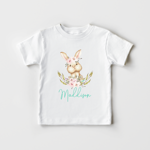 Personalized Easter Girls Toddler Toddler Shirt - Easter Bunny Kids Shirt