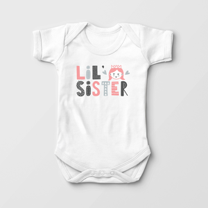 Little Sister Onesie - Boho Sister Baby Girl Onesie