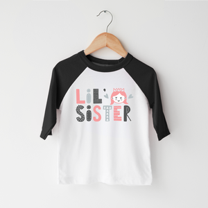 Little Sister Shirt - Boho Sister Toddler Girls Shirt