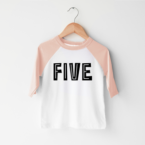 Fifth Birthday Boy Graphic Shirt - Five Five Five Birthday Shirt
