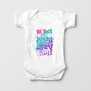 Second Birthday Girl Shirt - Multi-Color Terrible Two's Shirt