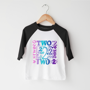 Second Birthday Girl Shirt - Two Two Two