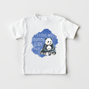 I Love My Mom Beary Much Shirt - Cute Mother's Day Toddler Boys Shirt