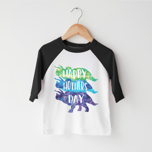 Happy Mother's Day Toddler Shirt - Cute Dinosaur
