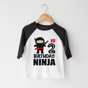 Second Birthday Boy Ninja Shirt