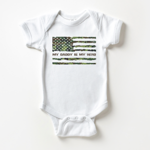 My Daddy Is My Hero Baby Onesie - Army