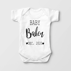Personalized Baby Name Date Baby Onesie - Cute