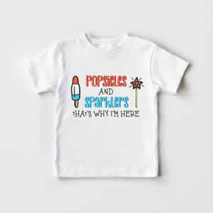 4th Of July Shirt - Popsicles And Sparklers Toddler Shirt