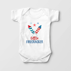 Little Firecracker Onesie - 4th Of July Fireworks Baby Onesie