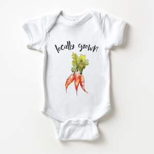 Locally Grown Onesie - Cute Vegan Plant Baby Onesie