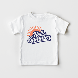 Hello Summer Shirt - Retro Summer Toddler Shirt