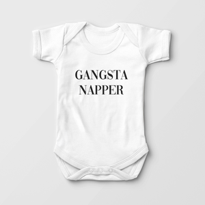 Gangsta Napper Onesie - Cute Hipster Baby Onesie