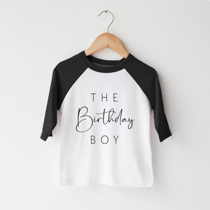 Birthday Boy Toddler Shirt - Minimalist Birthday Boy Shirt