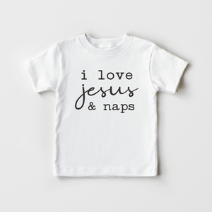 I Love Jesus And Naps Kids Shirt