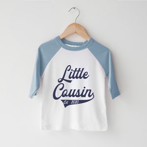 Little Cousin Shirt - Old School Baseball Little Cousin Toddler Shirt