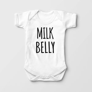 Milk Belly Onesie - Cute Milk Baby Onesie