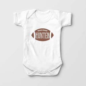 Personalized Football Name Baby Onesie - Cute