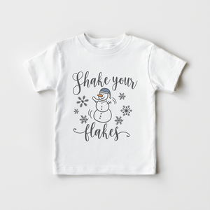 Snowman Kids Shirt - Shake Your Flakes Toddler Shirt