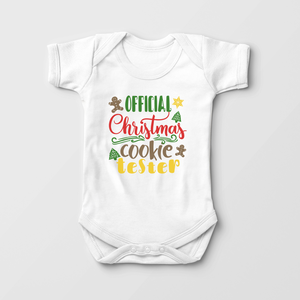 Official Christmas Cookie Tester Baby Onesie - Funny Christmas Cookie