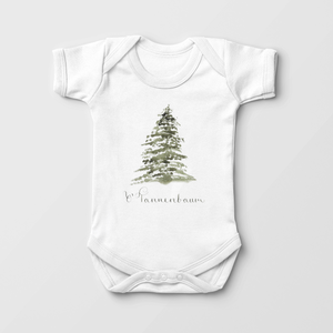 O Tannenbaum Baby Onesie - Cute Chirstmas Tree Onesie