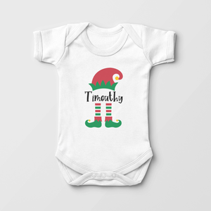 Personalized Elf Name Baby Onesie - Cute Christmas Onesie