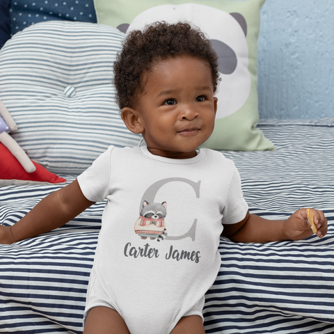 Boy smith personalized onesie