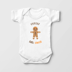Cutest Little Ginger Baby Onesie - Cute Gingerbread Onesie