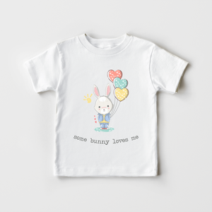 Some Bunny Loves Me - Cute Valentines Boys Shirt