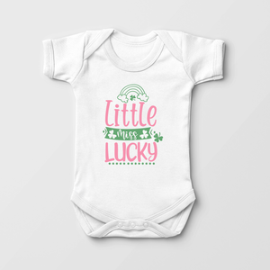 Little Miss Lucky - Cute St Patrick's Day Baby Girl Onesie