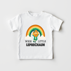Wee Little Leprechaun Kids Shirt - Funny St Patricks Day Toddler Shirt