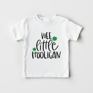 Wee Little Hooligan Toddler Shirt - Funny St Patricks Day Kids Shirt
