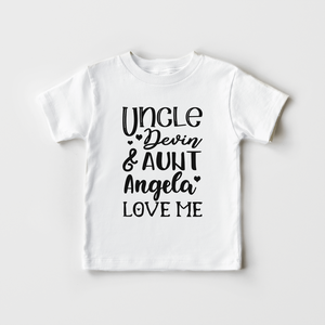 Personalized Aunt And Uncle Toddler Shirt - Cute