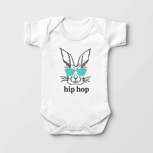 Hip Hop - Hipster Easter Bunny Baby Onesie