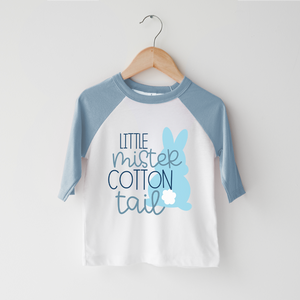 Little Mister Cotton Tails Boys Shirt - Cute Easter Toddler Shirt
