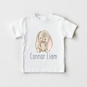 Personalized Bunny Boys Toddler Shirt - Cute
