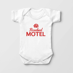 Rosebud Motel Baby Onesie